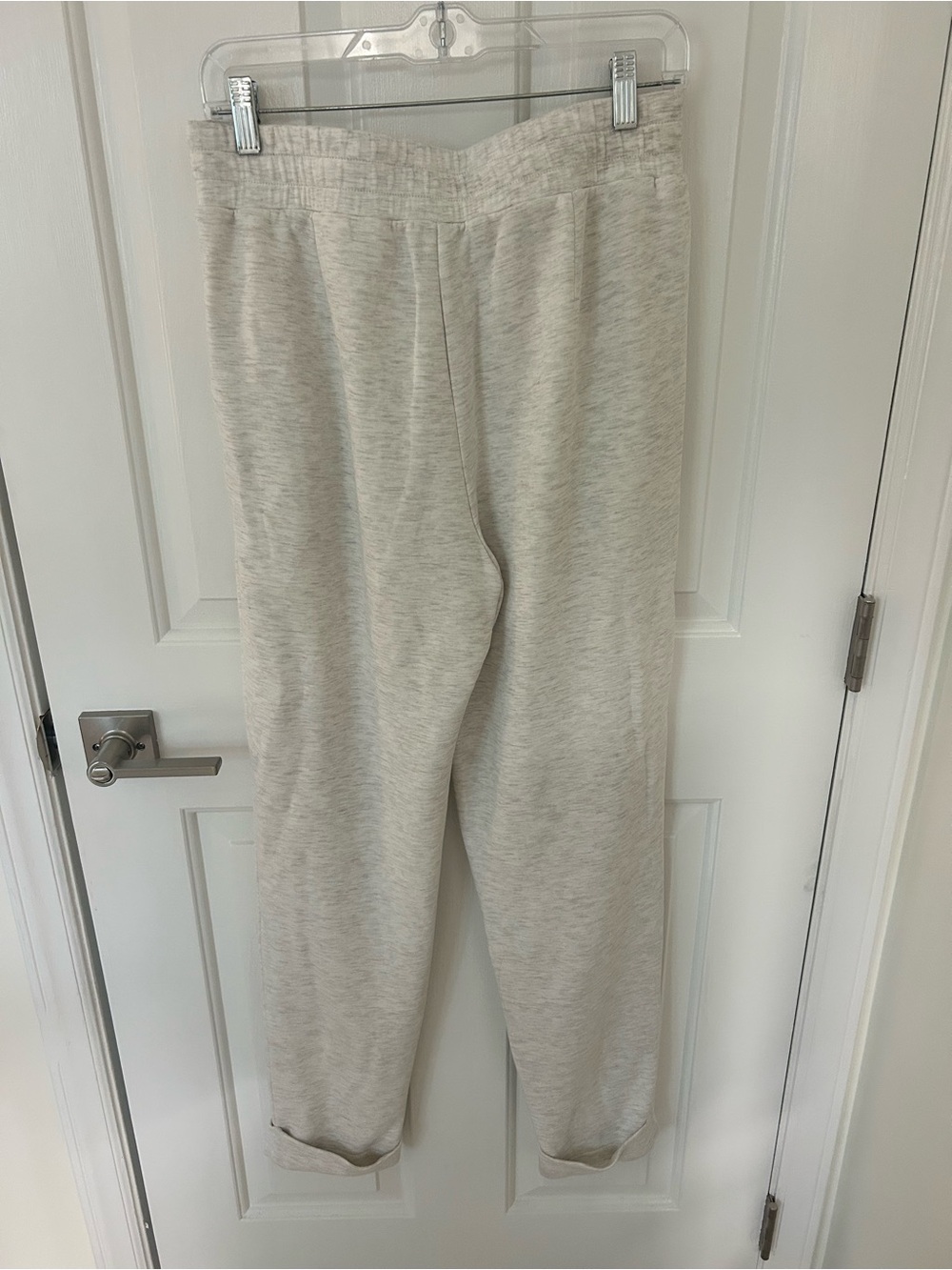 Varley Double Soft The Roll Cuff Pants In Ivory - Picture 3 of 6